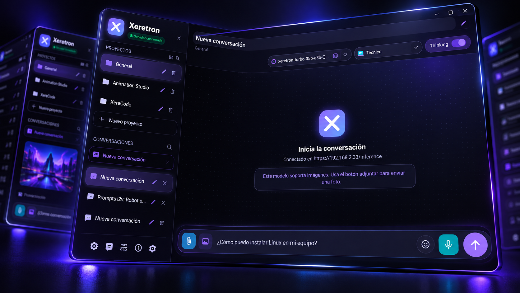 Xeretron Desktop: chat privado sobre tu servidor